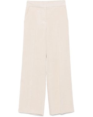 Via Masini 80 Velvet Trousers - White