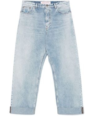 Valentino Jeans A Gamba Ampia - Blu