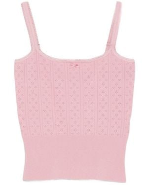 JW Anderson Cotton Tank Top - Pink