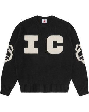 ICECREAM Running Dog Wool Blend Sweater - Black