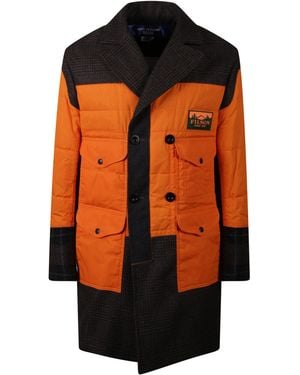 Junya Watanabe Filson Patchwork Coat - Orange