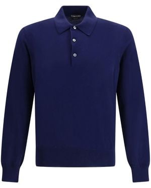 Tom Ford Leather Jacket - Blue