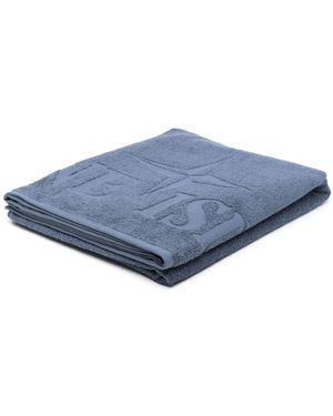Stone Island Logo Beach Towel - Blue