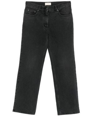 The Row Fargo Straight-Leg Jeans - Black