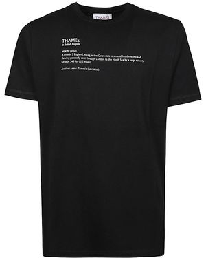 Thames MMXX Crew Neck T-Shirt - Black