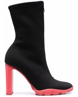 McQueen Slim Tread Ankle Boots - Black