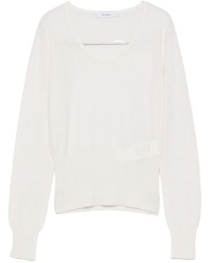 Max Mara Maglione Girocollo - Bianco