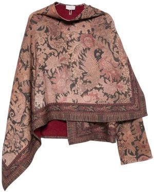 Pierre Louis Mascia Wool Cape - Red