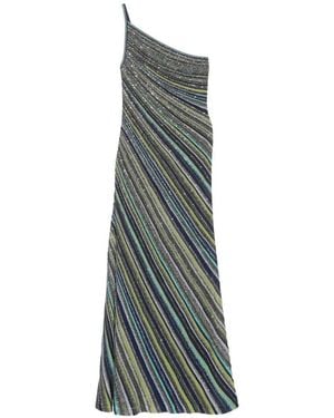 Missoni Striped Long Dress - Green