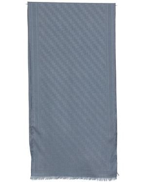 Brioni Wool And Cashmere Scarf - Blue