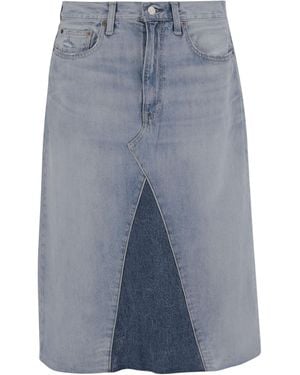 Polo Ralph Lauren Cotton Skirt With Logo - Blue