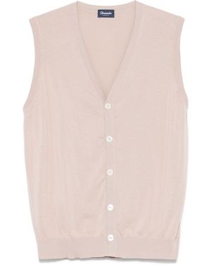 Drumohr Cotton Vest - Pink