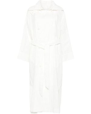 Issey Miyake Long Coat - White