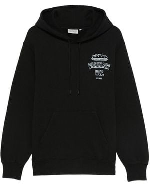 Carhartt Logo Cotton Hoodie - Black