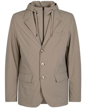 Herno Nylon Blazer Jacket - Grey