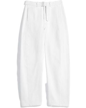 Lemaire Twisted Belted Trousers - White