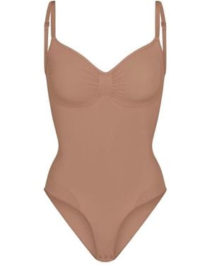 Skims Seamless Sculpt Bodysuit - Brown