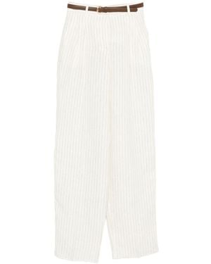 Max Mara Linen Trousers - White