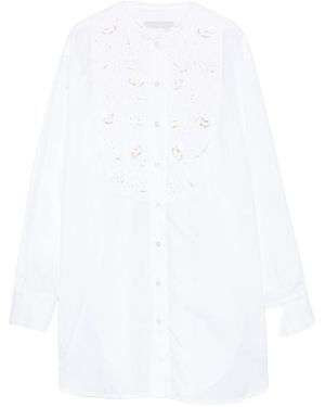 HIPPY REALISTI Embroidered Cotton Shirt - White