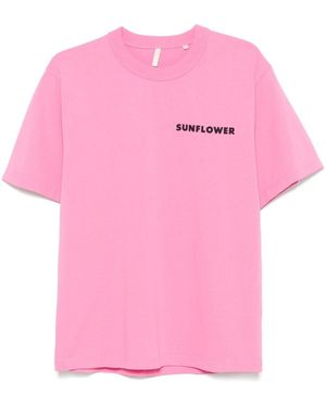 sunflower Cotton T-Shirt - Pink