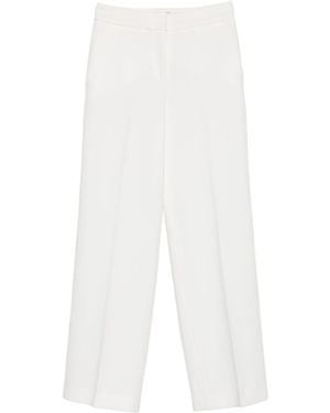 Via Masini 80 Straight-Leg Trousers - White