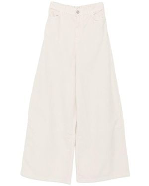 Alysi Pantaloni A Zampa D'Elefante - Bianco