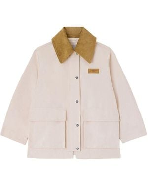 Ganni Short Jacket - Natural