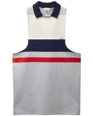 Versace Striped Mini Dress - White