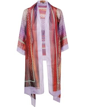 Missoni Silk Dressing Gown - Red