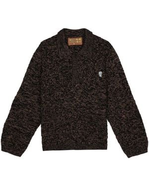 Brain Dead Waffle Sweater - Black