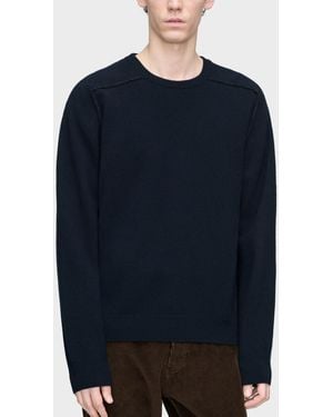 Maison Margiela Crew-Neck Knit Top - Blue