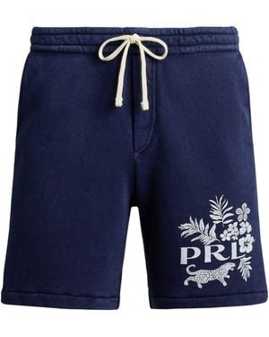 Polo Ralph Lauren Bermuda Shorts With Print - Blue
