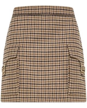 Seventy Mini Skirt With Pockets By - Natural