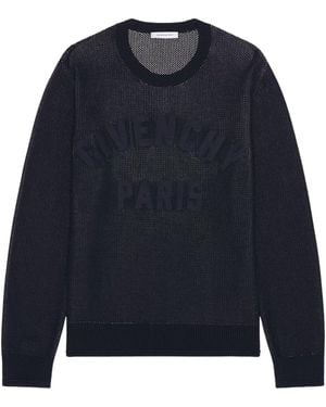 Givenchy Ottoman Crew Neck Jumper - Blue