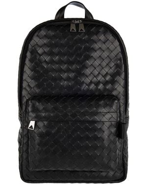 Bottega Veneta Leather Backpack - Black