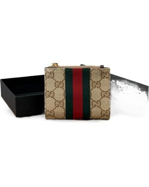 Gucci Web Detail Small Wallet - Black
