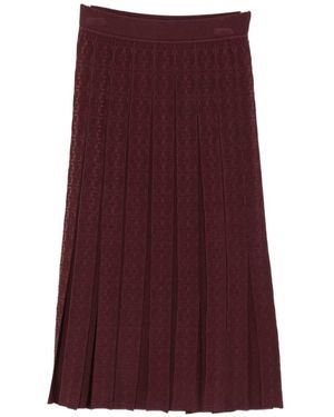 Tory Burch Pleated Long Skirt By - Purple