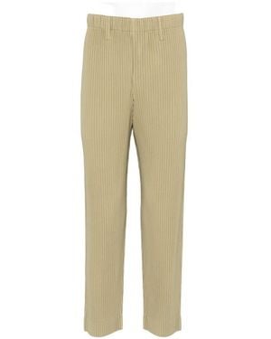 Homme Plissé Issey Miyake Pleated Trousers - Natural