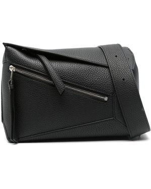 Loewe Puzzle Edge Small Leather Bumbag - Black