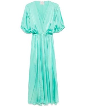 Forte Forte Silk Long Dress - Green
