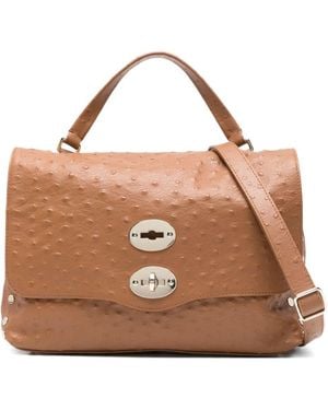 Zanellato Postina Cactus Small Handbag - Brown