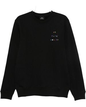 Paul Smith Logo Cotton Sweatshirt - Black