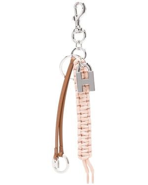 Hogan Leather Keyring - White