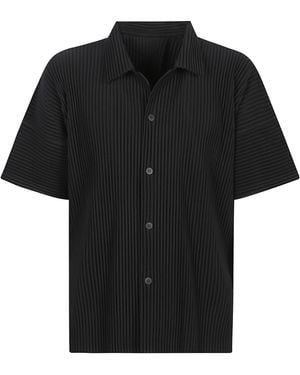 Homme Plissé Issey Miyake Short-Sleeved Shirt - Black