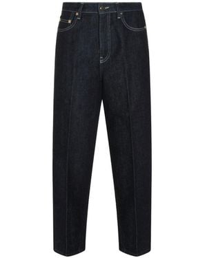Fabiana Filippi Denim Cotton Barrel Jeans - Blue