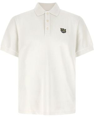 KENZO Wild Tiger Cotton Polo Shirt - White