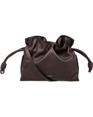 Loewe Flmaneco Leather Mini Clutch - Brown