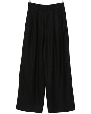 Susanne Bommer Cotton Blend Trousers - Black