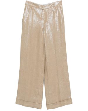 Brunello Cucinelli Linen Trousers - Natural