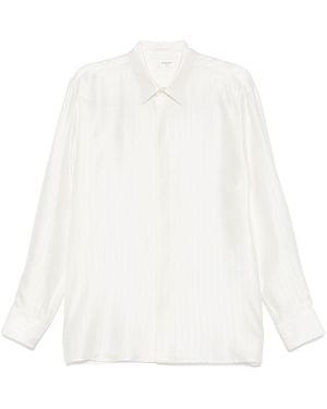 Saint Laurent Camicia A Righe - Bianco